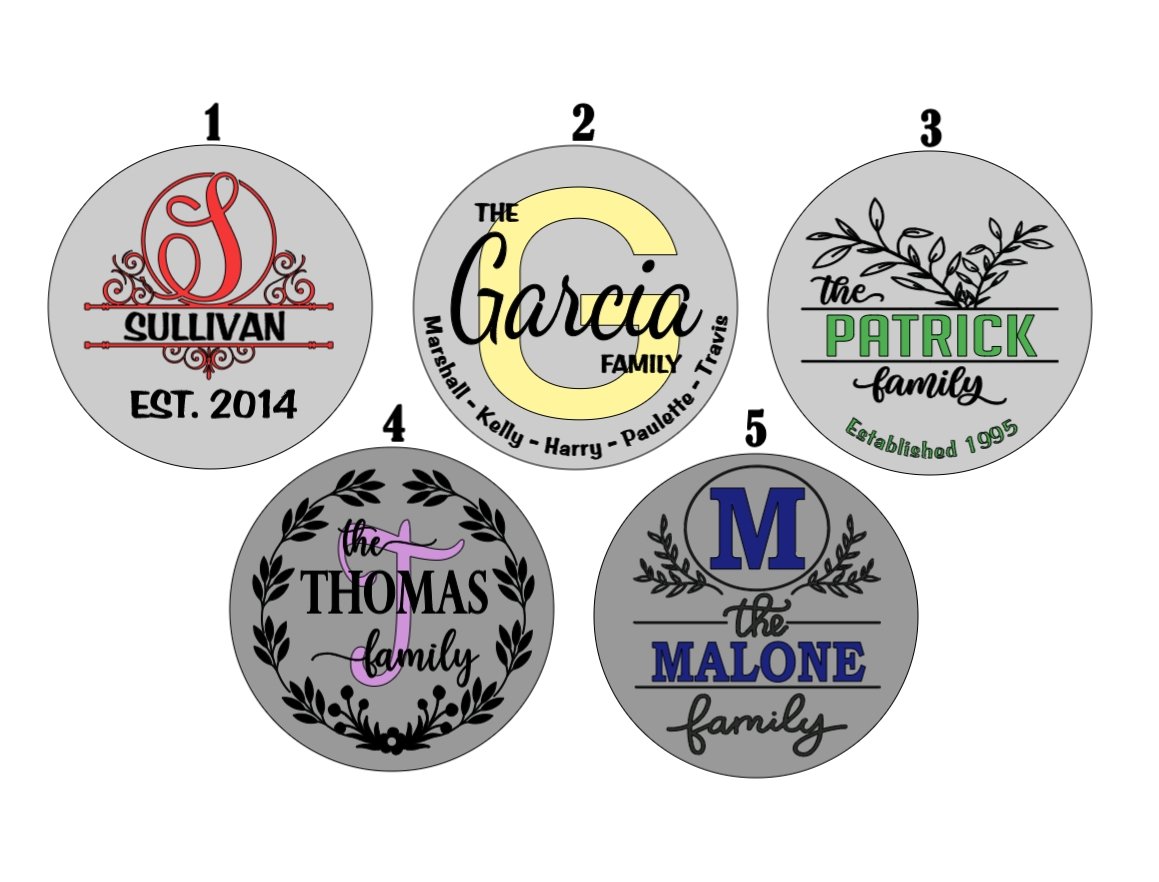 Family Name Wood Plaque Signage - 4Keepsake LLC