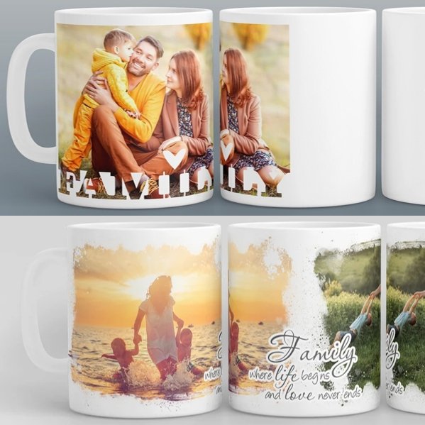 Family Photo Ceramic Mug - 4Keepsake LLC