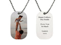 For My Father Dog Tag Necklace - 4Keepsake LLC