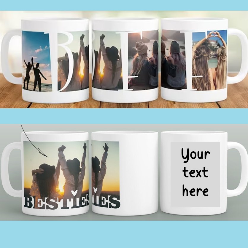 Friendship Photo Ceramic Mug - 4Keepsake LLC