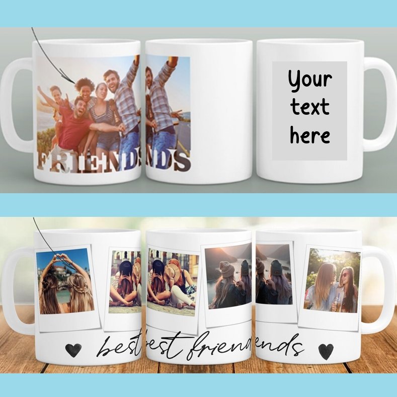 Friendship Photo Ceramic Mug - 4Keepsake LLC