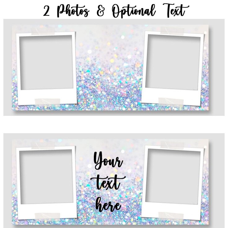 Glitter Photo Ceramic Mug with Optional Text - 4Keepsake LLC