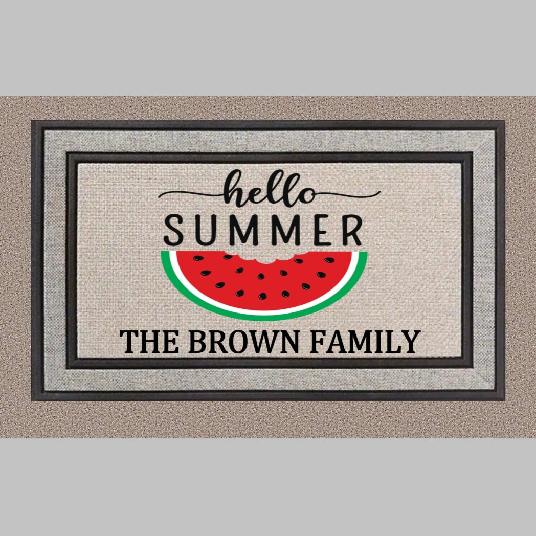 Hello Summer Personalized Doormat - 4Keepsake LLC