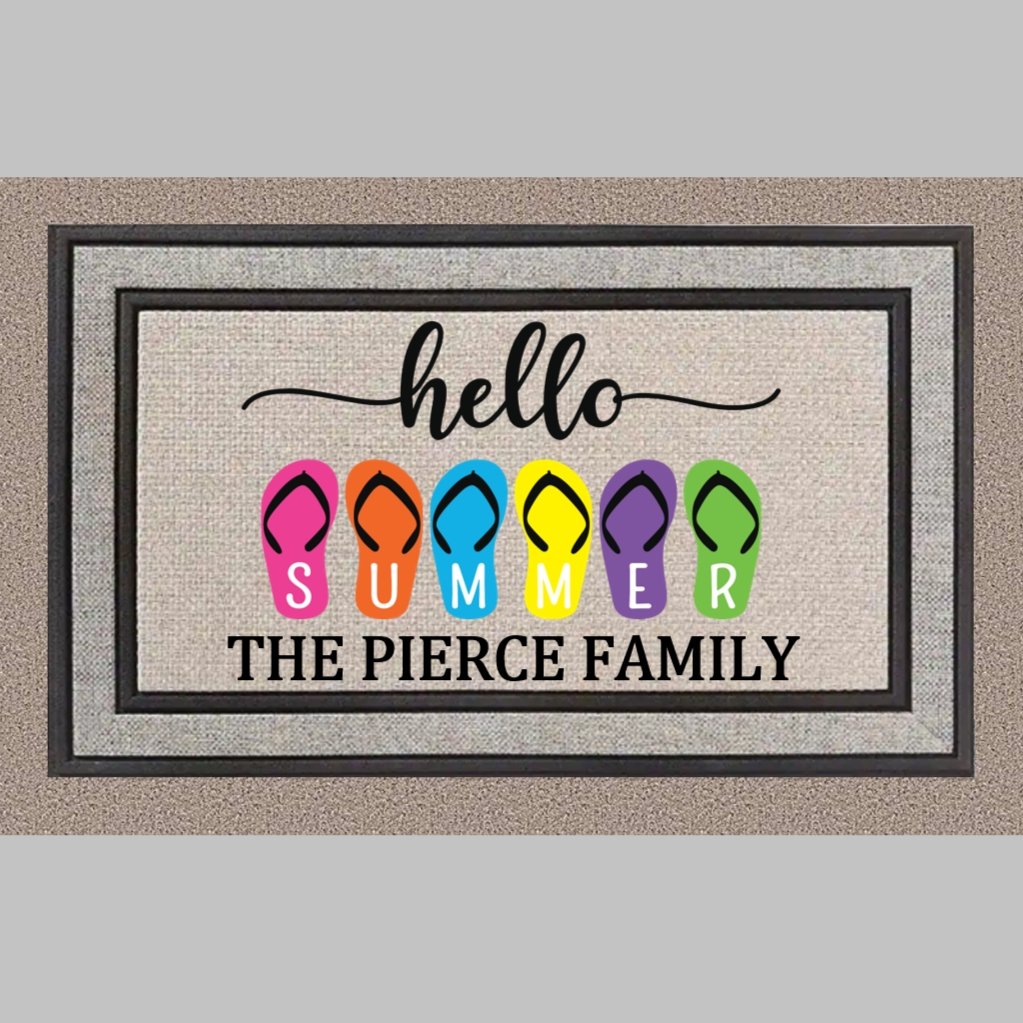 Hello Summer Personalized Doormat - 4Keepsake LLC