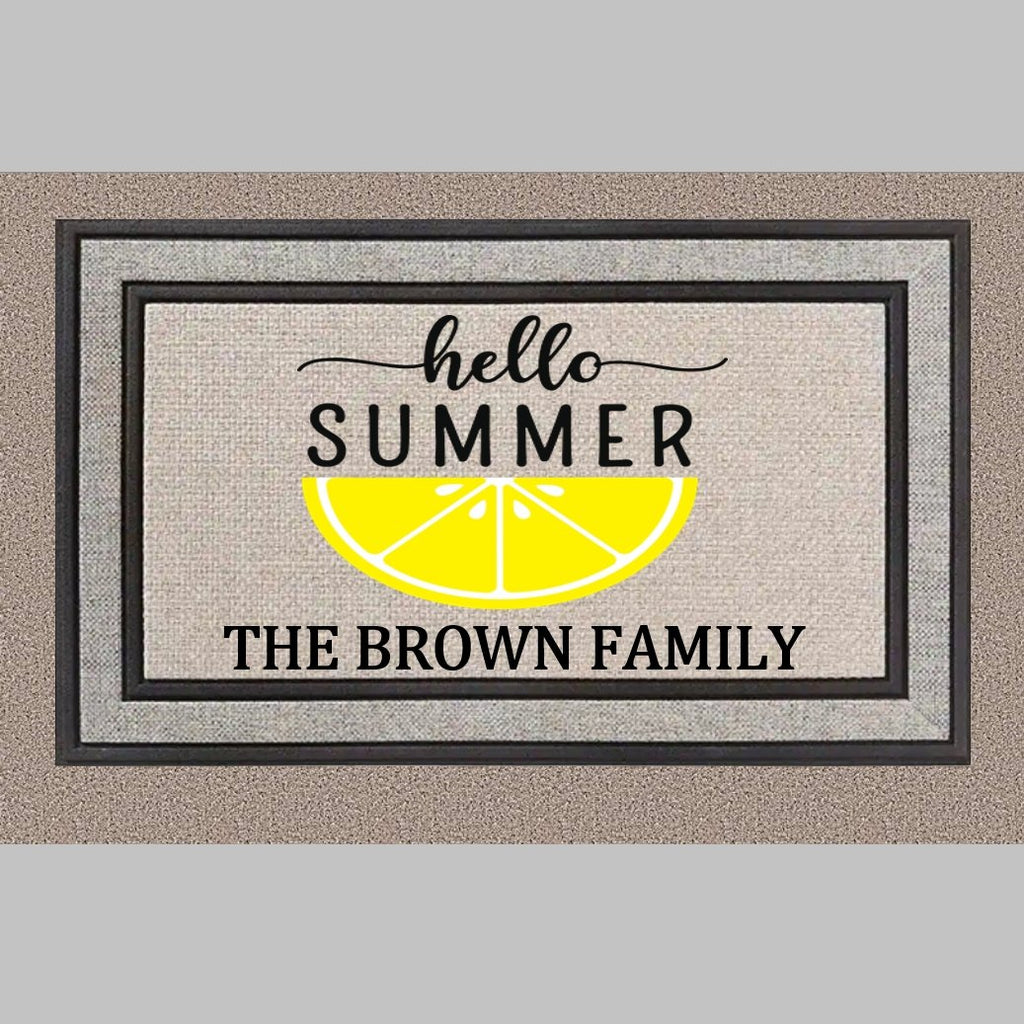 Hello Summer Personalized Doormat - 4Keepsake LLC