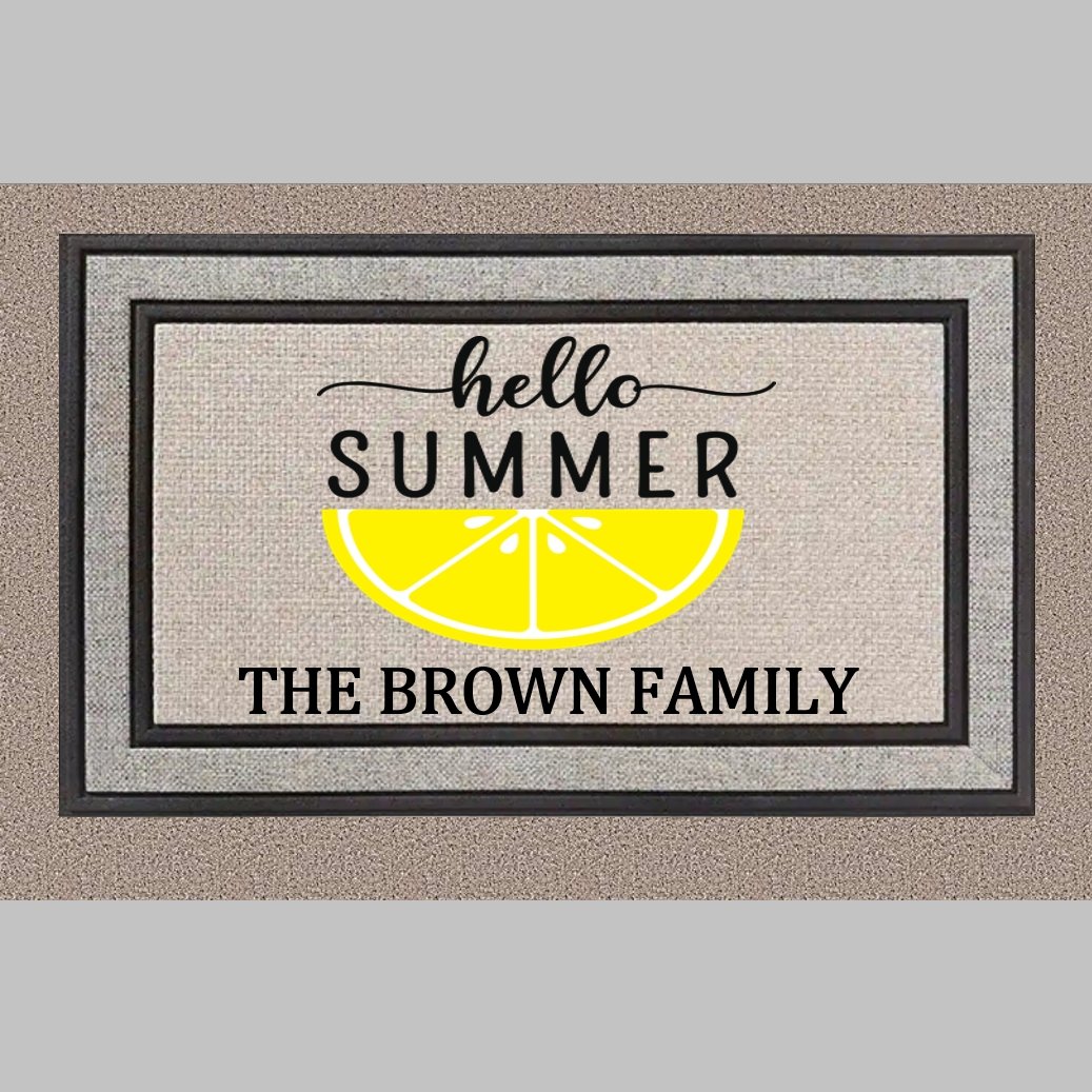 Hello Summer Personalized Doormat - 4Keepsake LLC