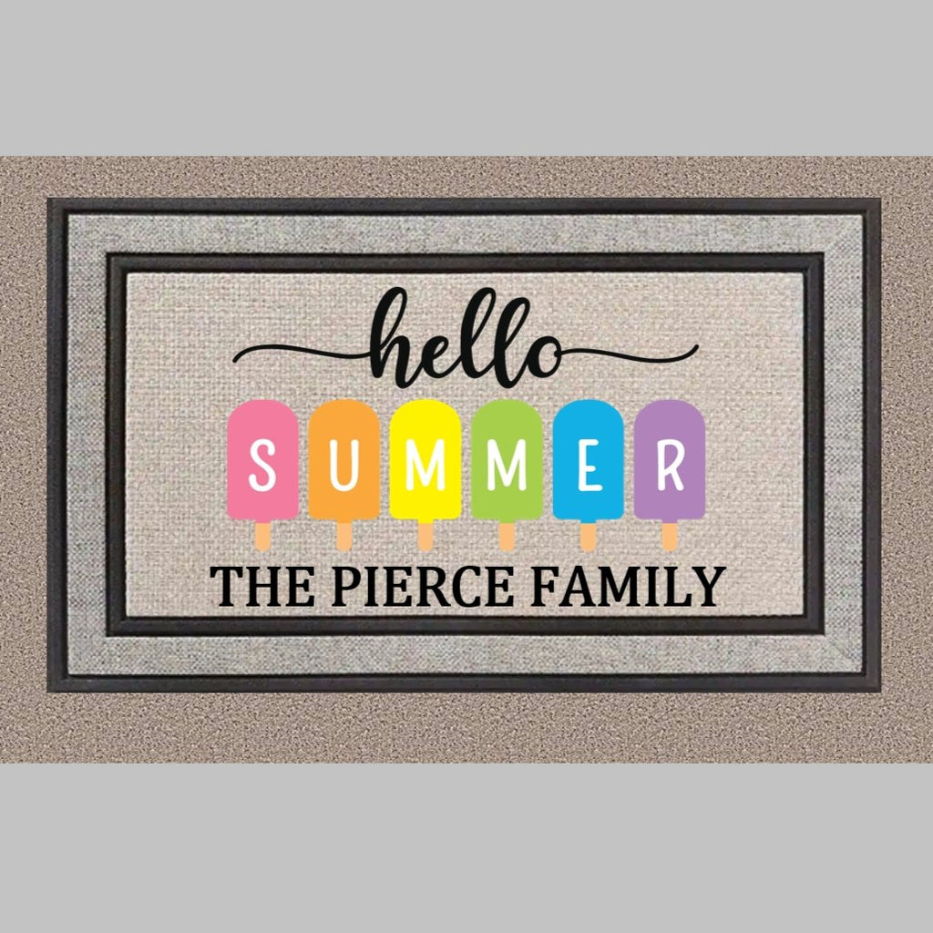 Hello Summer Personalized Doormat - 4Keepsake LLC