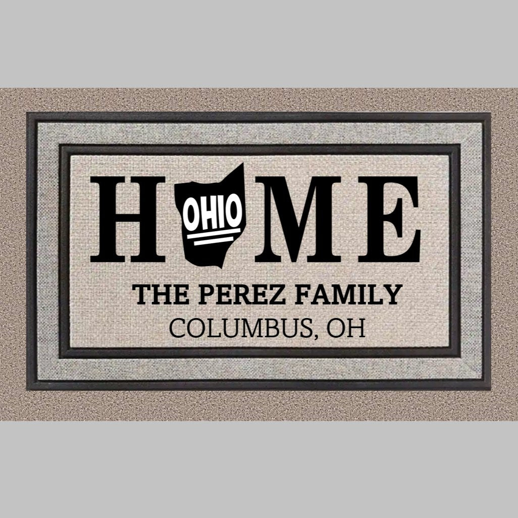 Home State Personalized Doormat - 4Keepsake LLC
