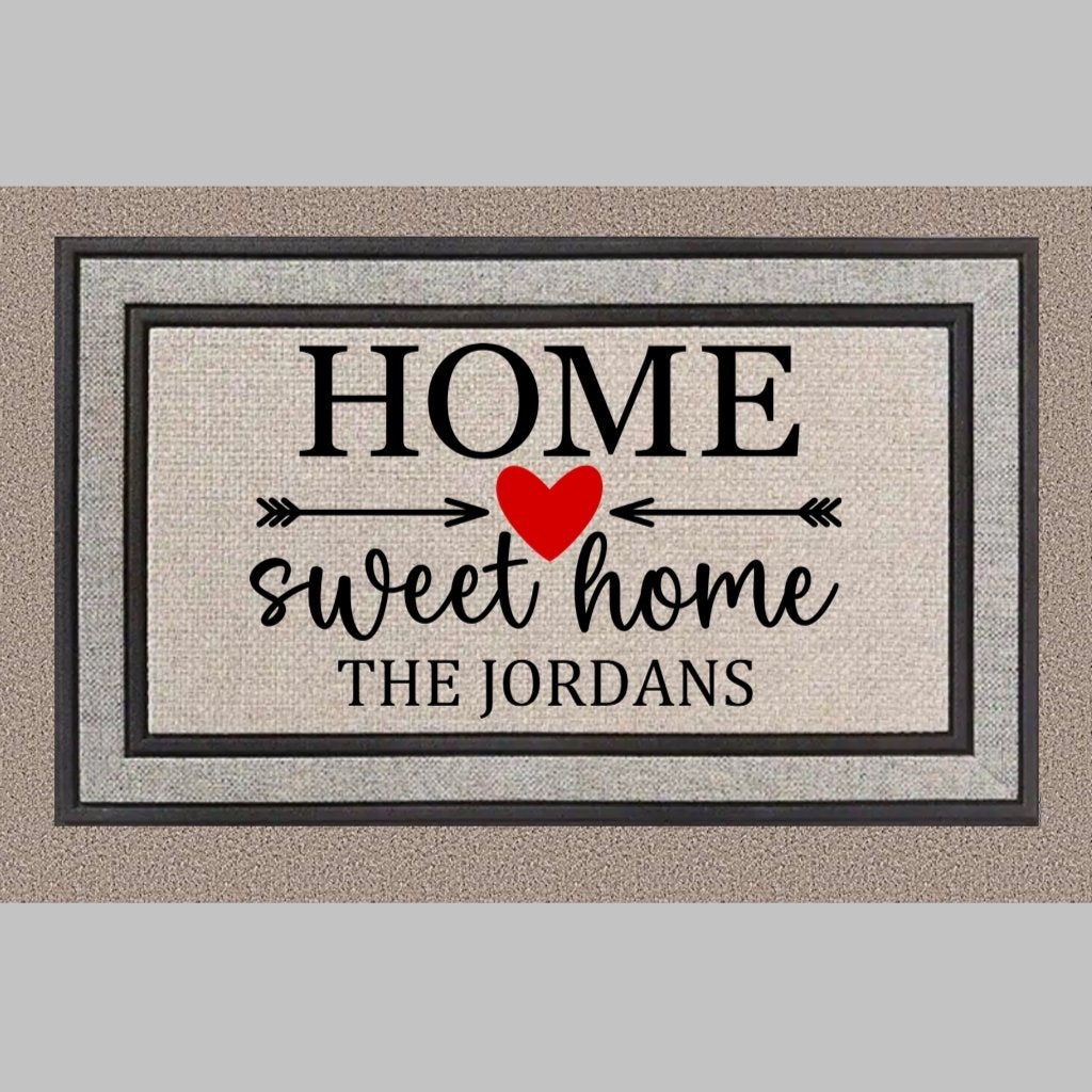Home Sweet Home Personalized Doormat - 4Keepsake LLC