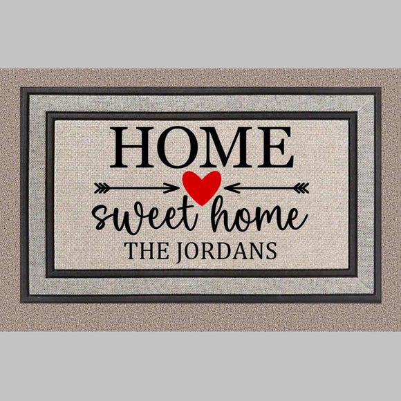 Home Sweet Home Personalized Doormat - 4Keepsake LLC