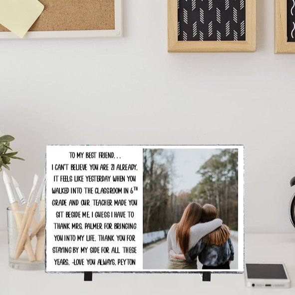 Letter To My Personalized Slate Plaque - 4Keepsake LLC