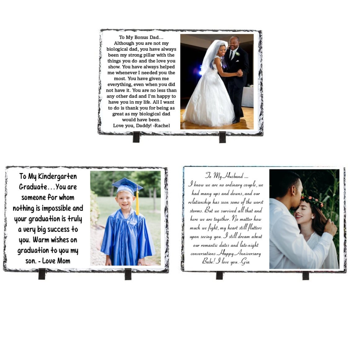 Letter To My Personalized Slate Plaque - 4Keepsake LLC