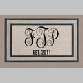 Married Couple's Monogram Personalized Doormat - 4Keepsake LLC