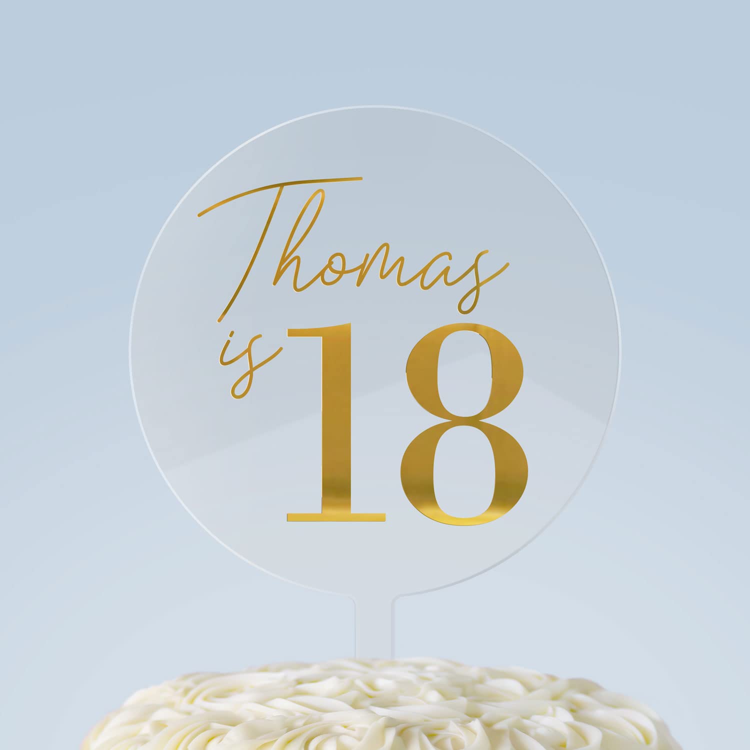 Milestone Birthday Cake Topper - 4Keepsake LLC