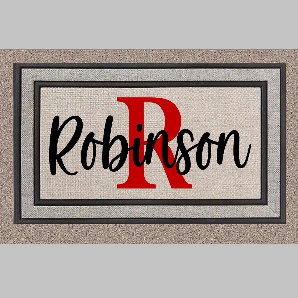 Modern Family Name Doormat - 4Keepsake LLC