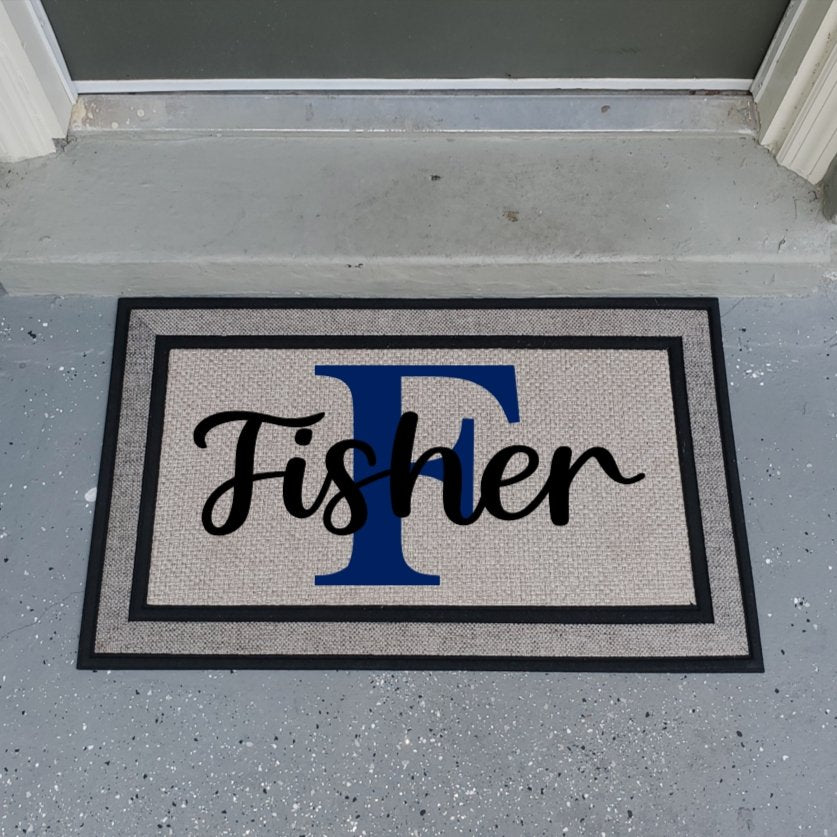 Modern Family Name Doormat - 4Keepsake LLC