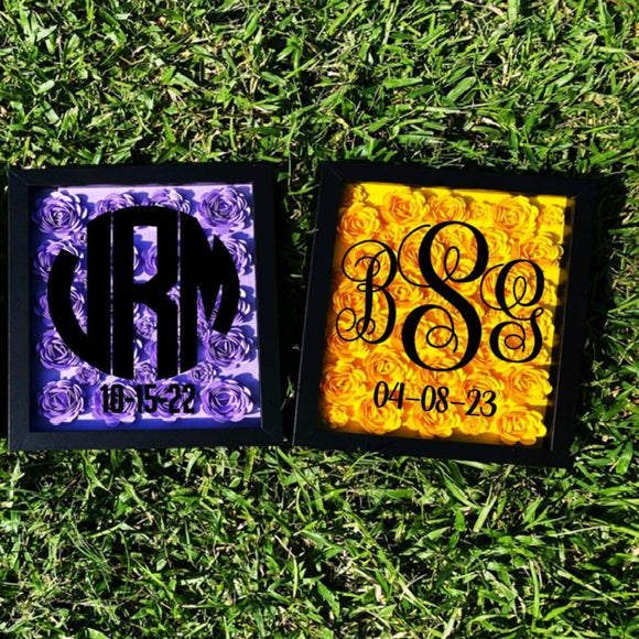 Monogram Shadow Box - 4Keepsake LLC