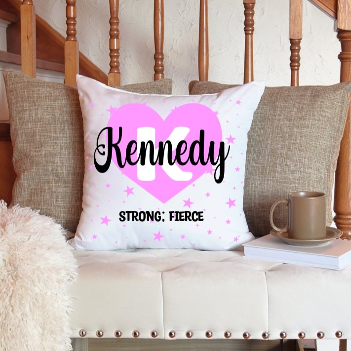 Name Meaning Personalized Throw Pillow Cover - 4Keepsake LLC