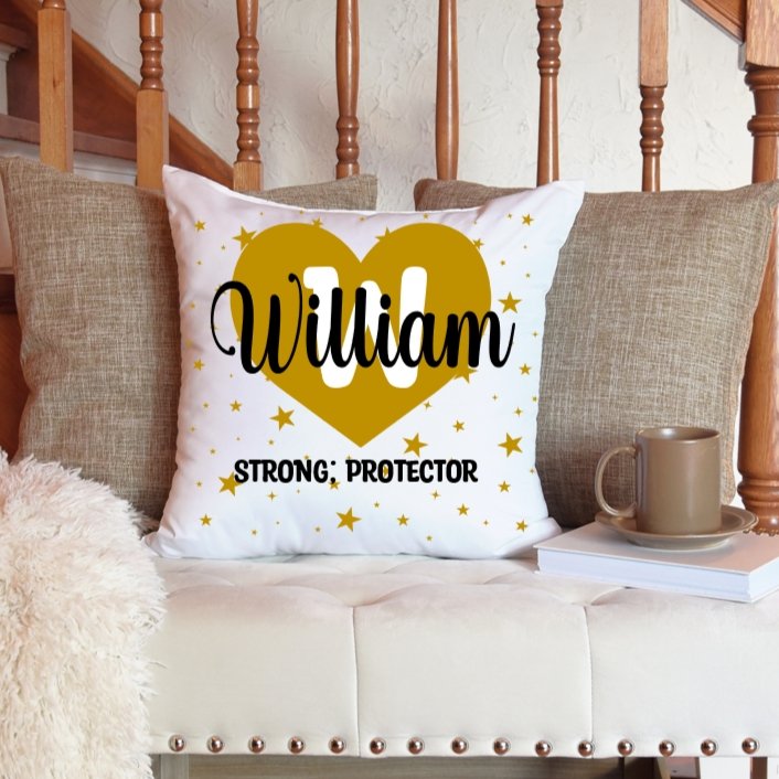 Name Meaning Personalized Throw Pillow Cover - 4Keepsake LLC