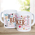 Name or Title Allover WordArt Ceramic Mug - 4Keepsake LLC