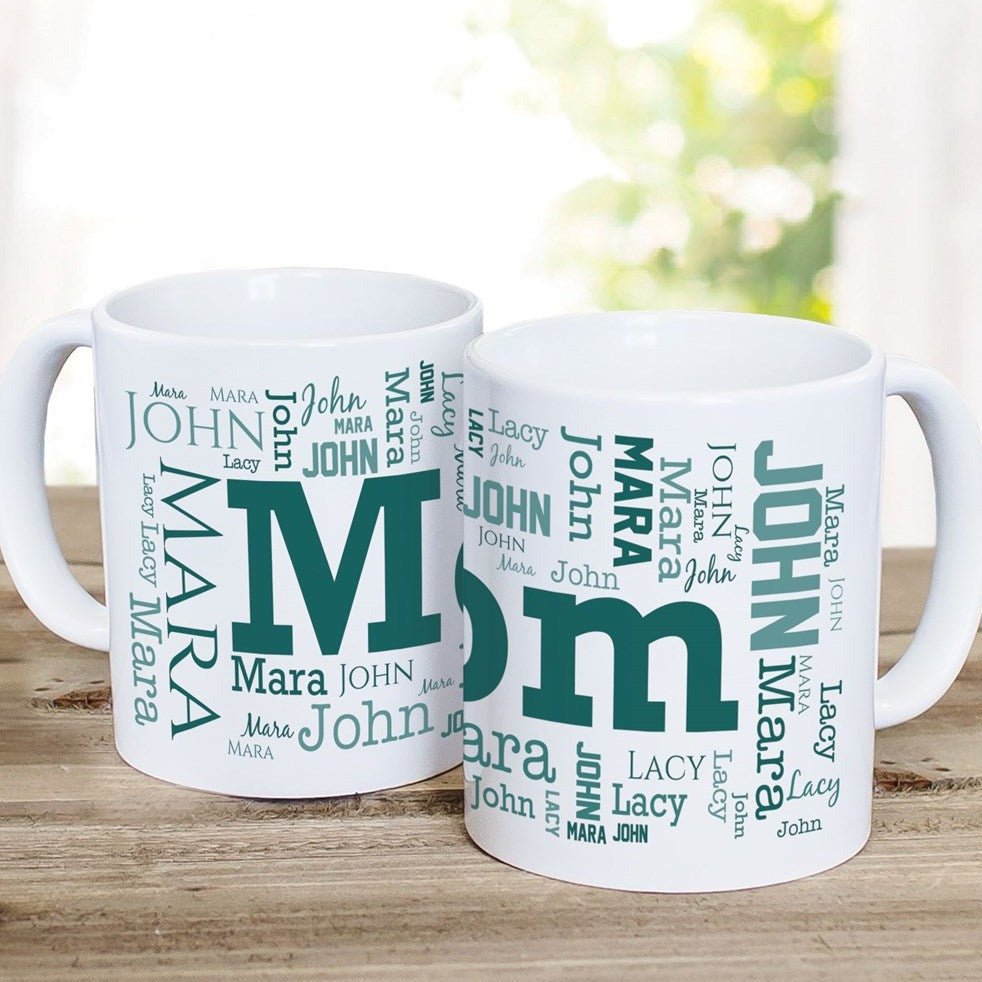Name or Title Allover WordArt Ceramic Mug - 4Keepsake LLC