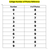 Number Photo Collage Framed - 4Keepsake LLC