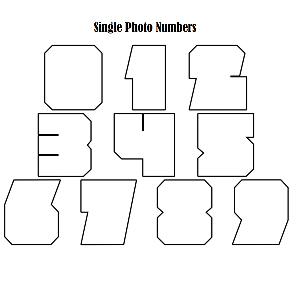 Number Photo Collage Framed - 4Keepsake LLC