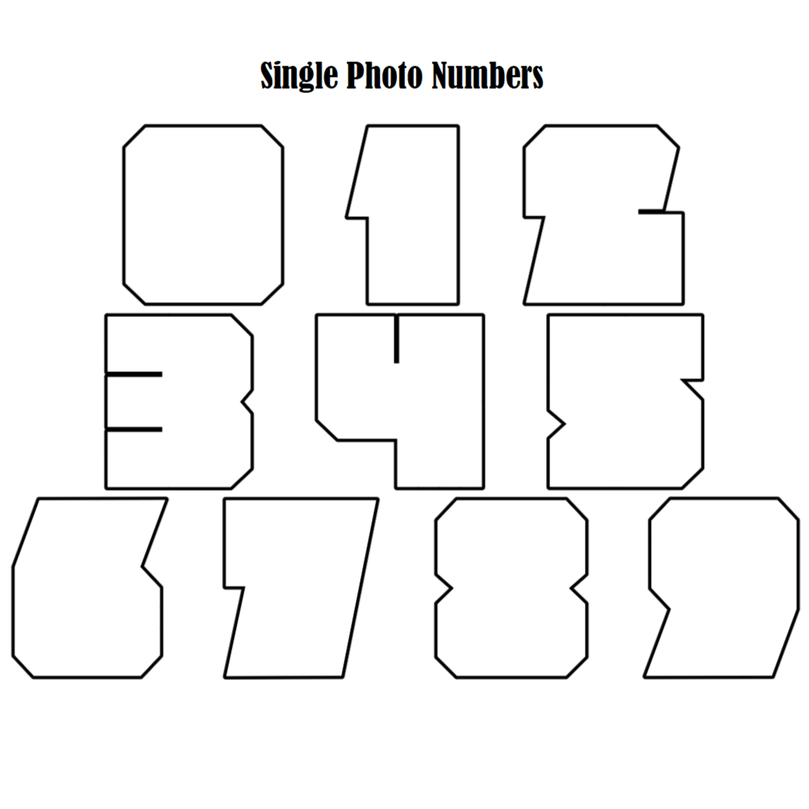 Number Photo Collage Framed - 4Keepsake LLC