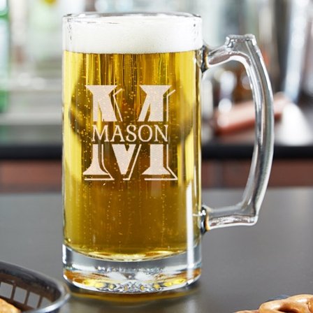Personalized Beer Mug Glass - 4Keepsake LLC