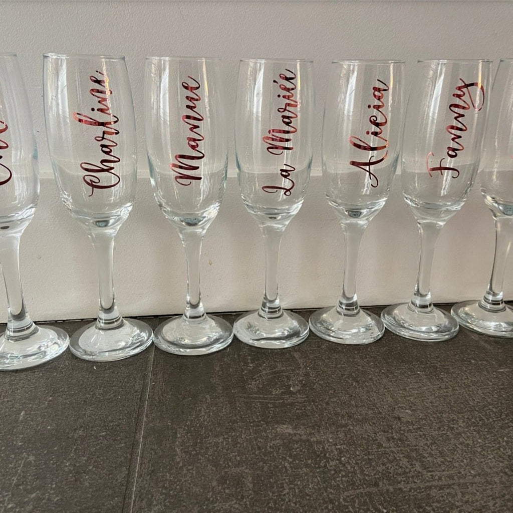Personalized Champagne Glass - 4Keepsake LLC