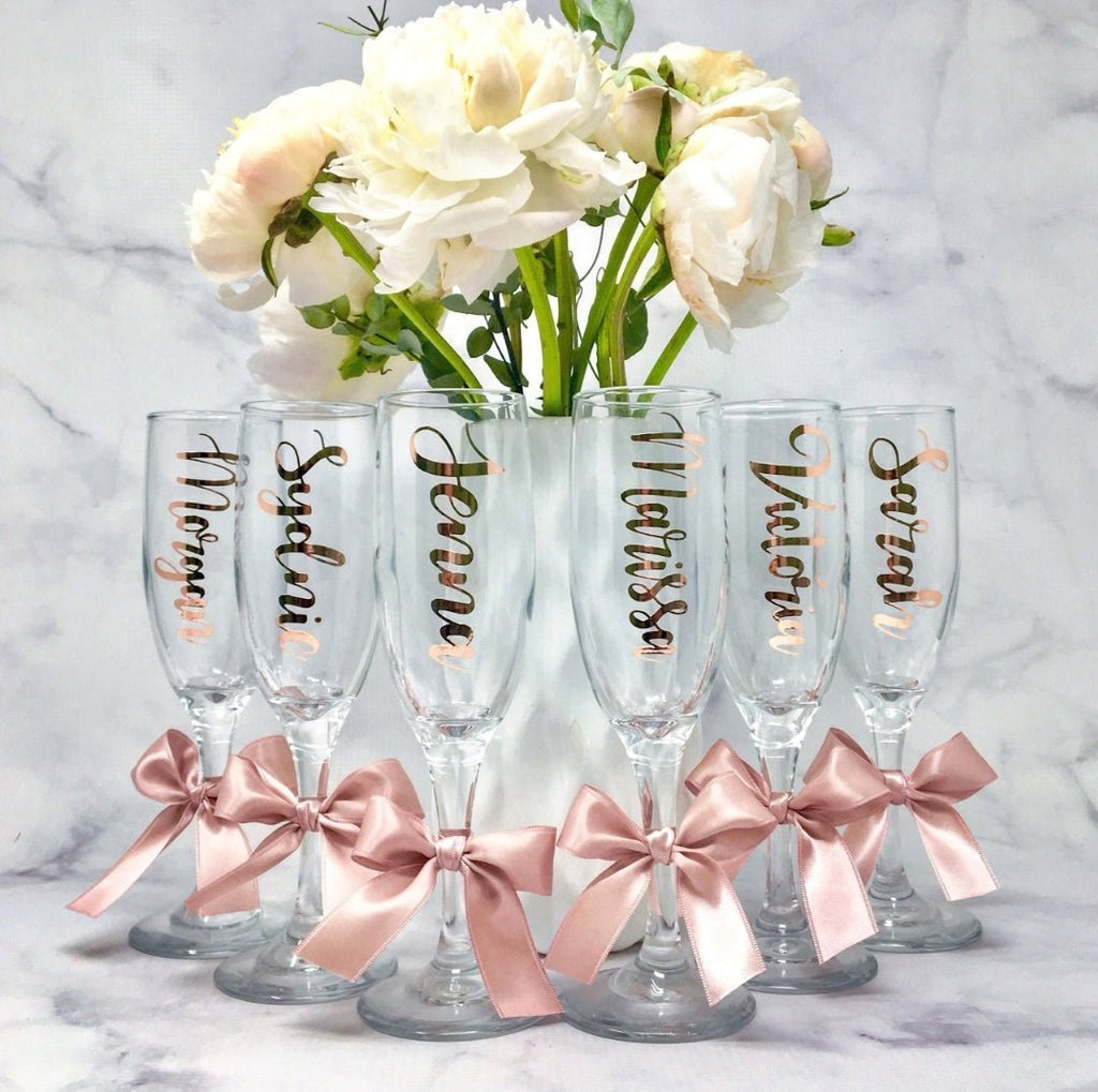 Personalized Champagne Glass - 4Keepsake LLC