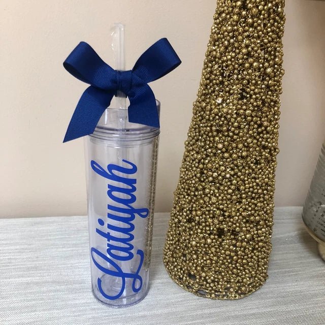 Personalized Clear Tumbler - 4Keepsake LLC