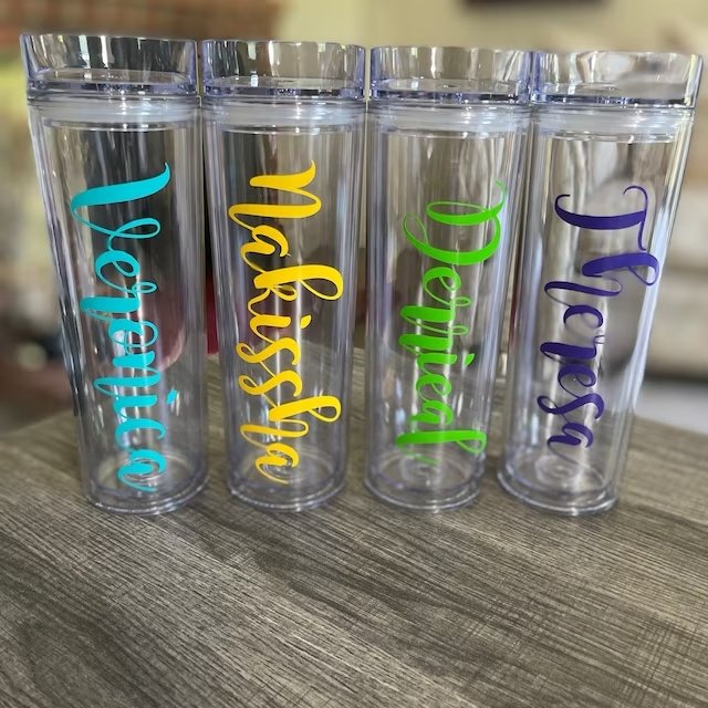 Personalized Clear Tumbler - 4Keepsake LLC