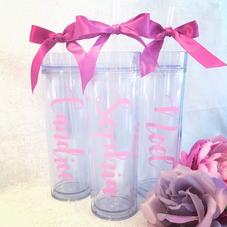Personalized Clear Tumbler - 4Keepsake LLC