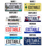Personalized Generic State License Plate - 4Keepsake LLC