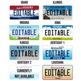 Personalized Generic State License Plate - 4Keepsake LLC