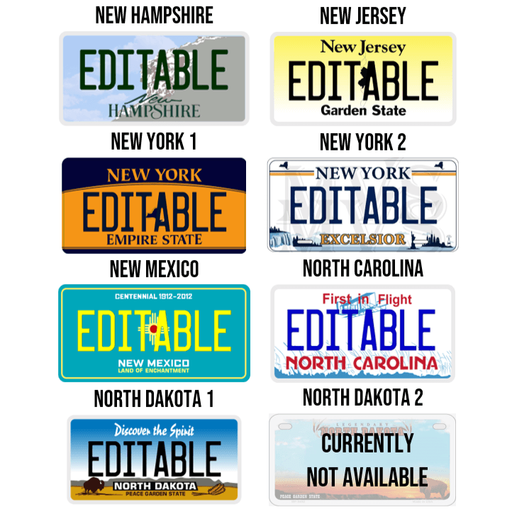 Personalized Generic State License Plate - 4Keepsake LLC