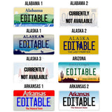 Personalized Generic State License Plate - 4Keepsake LLC