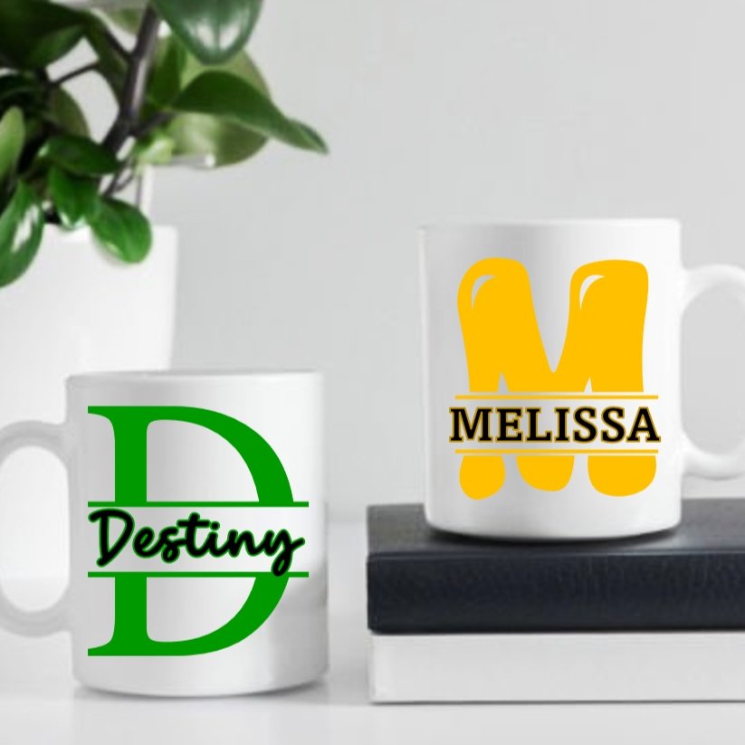 Personalized Initial and Name Ceramic Mug - 4Keepsake LLC