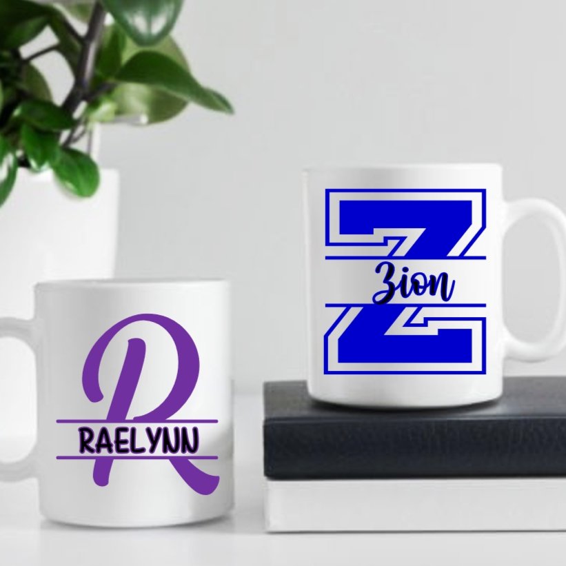 Personalized Initial and Name Ceramic Mug - 4Keepsake LLC