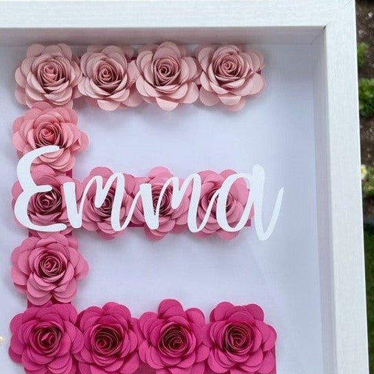 Personalized Initial and Name Shadow Box - 4Keepsake LLC