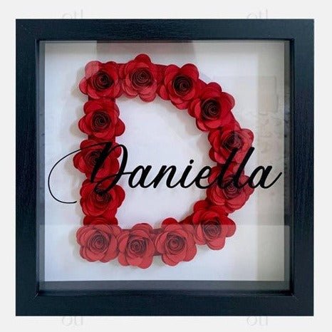 Personalized Initial and Name Shadow Box - 4Keepsake LLC