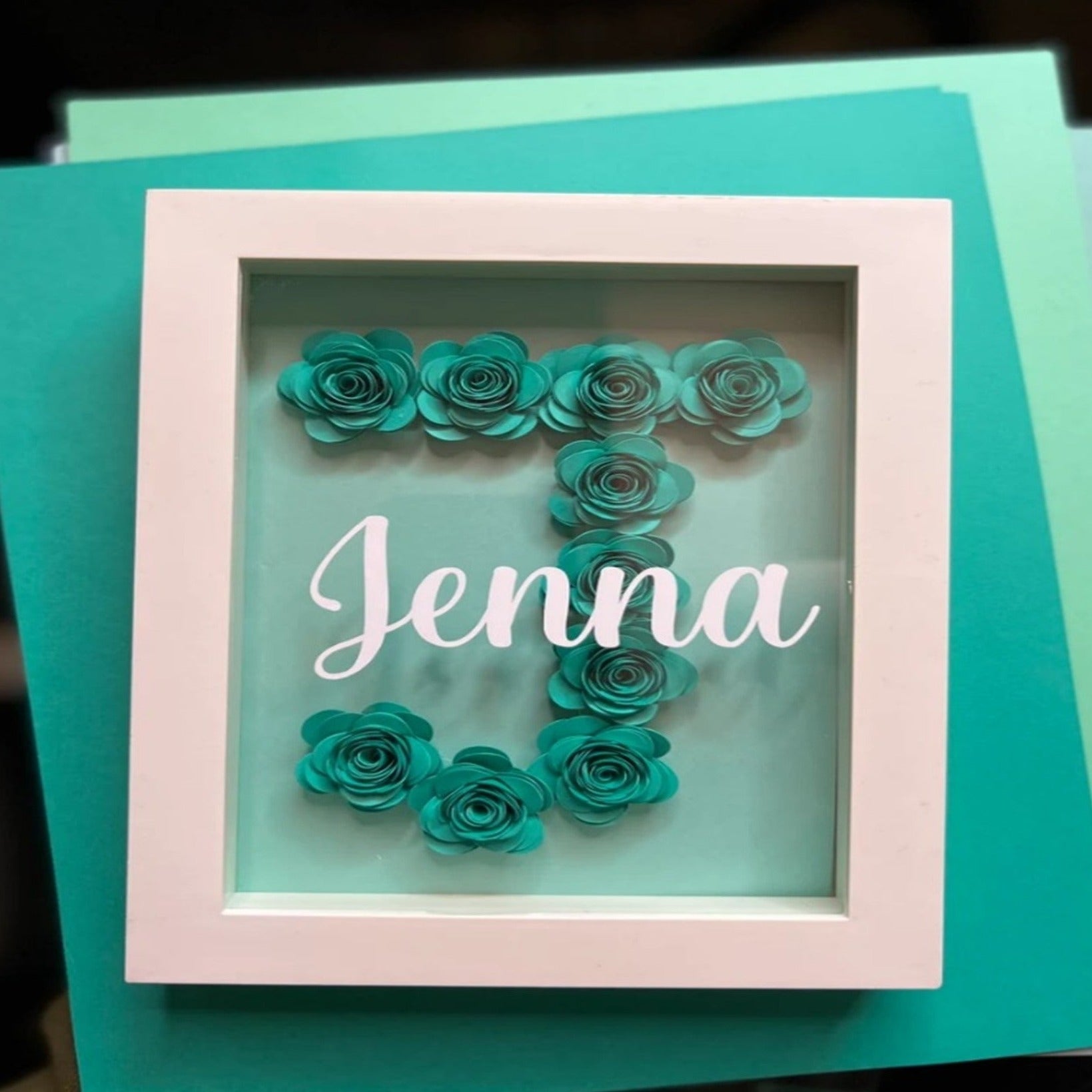 Personalized Initial and Name Shadow Box - 4Keepsake LLC