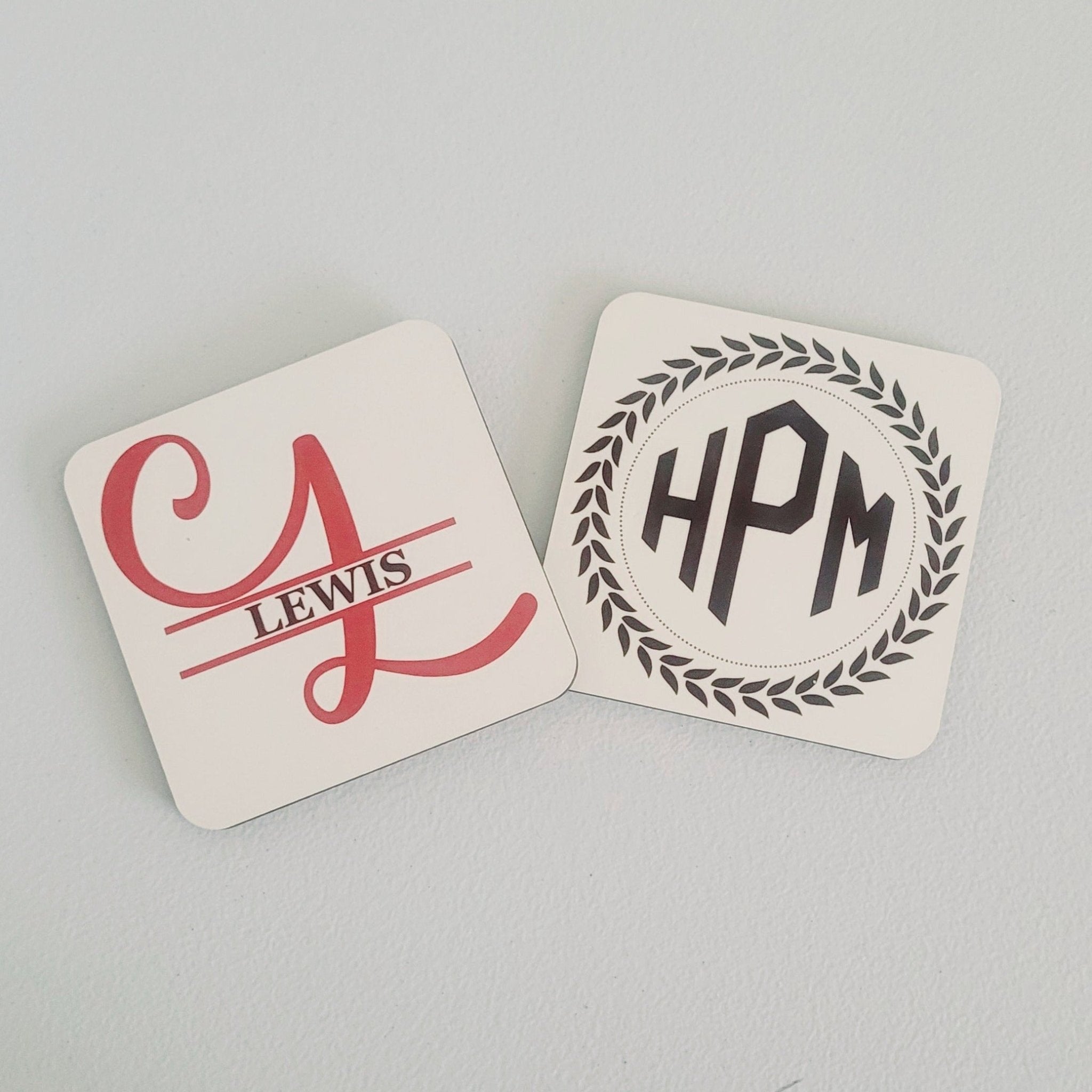 Personalized Monogram Initial Coaster - 4Keepsake LLC