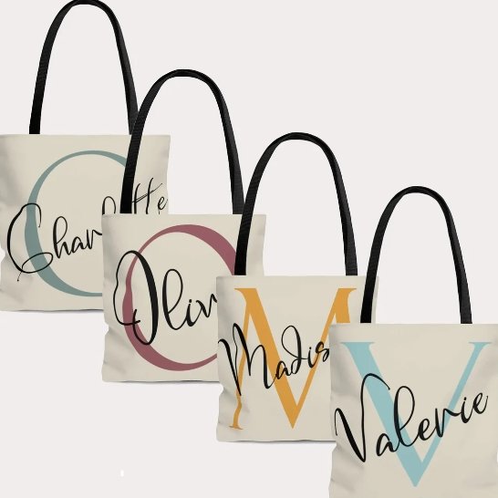 Personalized Natural Tote Bag - 4Keepsake LLC