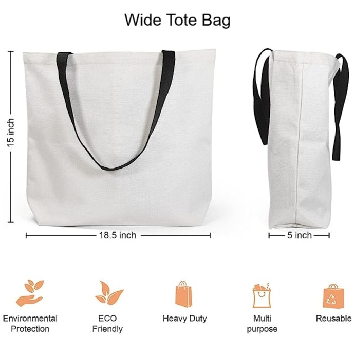 Personalized Natural Tote Bag - 4Keepsake LLC